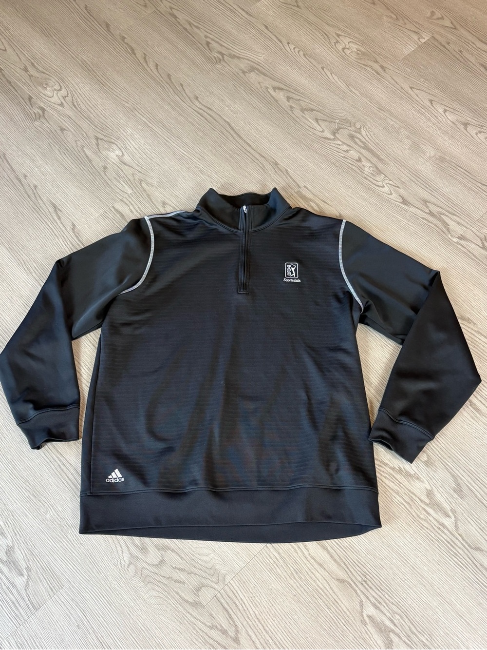 adidas Black Men’s Half-Zip Performance Jacket TPC Scottsdale